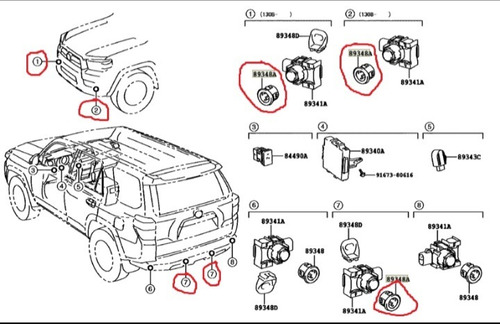 Base Sensor De Aproximacin 4runner 2009-2018 Original  Foto 6