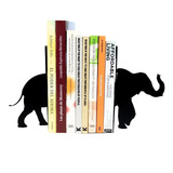 Sujeta Libros Con Diseño Decorativo De Elefante Acero