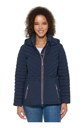 Chaqueta Invierno Tommy Hilfiger Dama Blue Impermeable