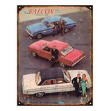 Cartel De Chapa Publicidad Auto Ford Falcon 20x28cm