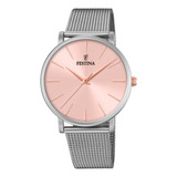 Reloj Para Mujer Festina Boyfriend F20475/2 Plateado