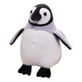 Bello  Peluche Pinguino Y  Suave Cojin De Cuello Para Viaje 
