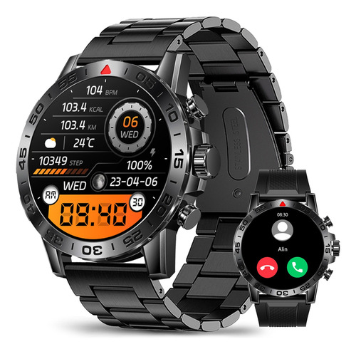 Reloj Inteligente Hombre Deportivo Militar Llamada Bluetooth