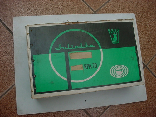 Radio Vitrola Portatil Juiliette Laranja 1970 Na Caixa -leia