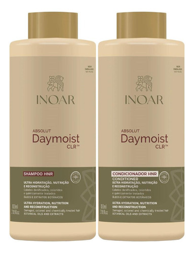 Kit Shampoo E Condicionador Inoar Absolut Daymoist Clr 800ml