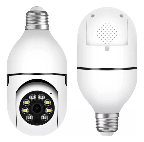 Camera Lampada Wifi Yoosee 360 Hd Branco Prova Dágua Celular