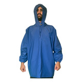 Capa De Chuva Impermeável Profissional Adulto Azul Pescador