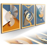 Quadros Decorativos Grandes Trio Nórdico Geométrico Música