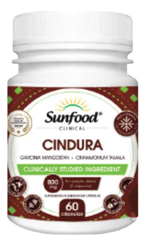Suplemento Cindura Sunfood 800mg 60 Cápsulas