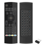 Teclado Inalámbrico Smart Tv Box De 2,4 Gr+mando A Distancia
