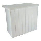 Mesa Festa Dobrável Ripada Mdf Pintado Branco Decoração