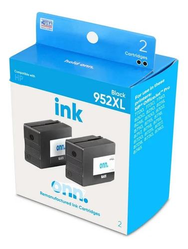 Original Onn Ink Cartucho Impresora Tinta 952xl 2-pack