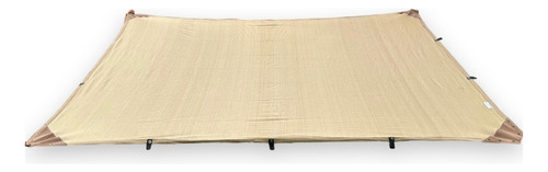 Malla Sombra 4x6 M 90% Raschel Beige Confección Reforzada