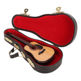 Mini Instrumento Musical, Guitarra De Madera En Miniatura, M