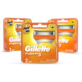 Cartuchos Gillette Fusion5 Repuestos Para Afeitar 6 Unidades