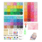 Kit 15000 Mostacillas Arcilla 72 Color Hacer Pulsera Collare