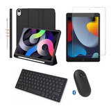 Capa Com Teclado E Mouse Bluetooth + Pel Para iPad 9ª Ger.