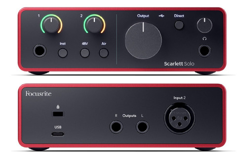 Focusrite Scarlett Solo 4ta Gen Placa De Sonido 2 Canales