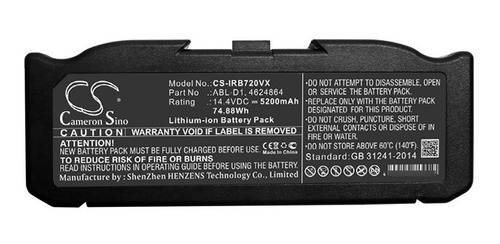 Bateria Para Irobot Roomba E6 E6198 I7158 I3 I4 I8 I8+ 