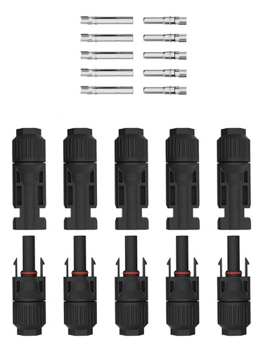 Conector Mc4 Paquete X 5 Macho Hembra - Energía Panel Solar