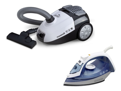 Combo Black+decker Aspiradora Vcbd1600 + Plancha Ir2472-ar