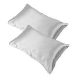 2 Fundas De Almohada De Seda Satinada De 75 X 150 D Con Fund