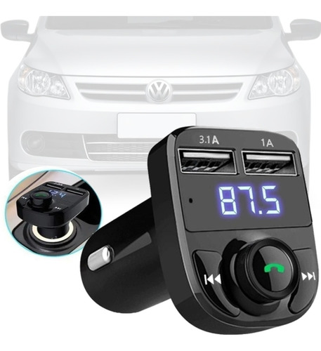 Adaptador Bluetooth Conversor Fm Universal Vw Gol