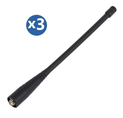 Pack De 3 Unidades De Antenas Vhf Uhf Para Baofeng, 17cm