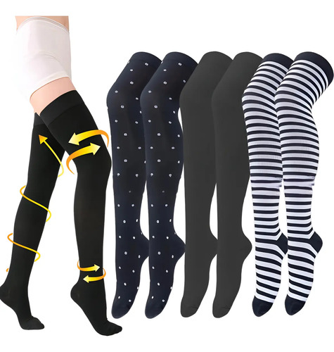 Unisex Medias Compresion Para Cirugia Antitromboticas 3pares