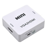 Adaptador Vga A Hdmi 1080p Convertidor De Audio Y Video