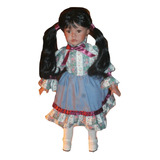 $ Antigua Muñeca Porcelana Niña Pionera Pradera Base Vintage