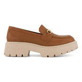 Zapato Flat Con Plataforma Miel Andrea 3365083