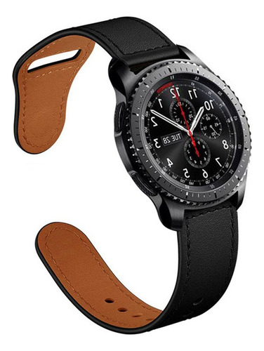 Correa De Cuero 22mm Para Samsung Watch Gear S3, Huawei Gt