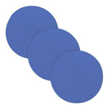 Set Trivets Algodón Azul Real Circular 15  Incursum Para Oll