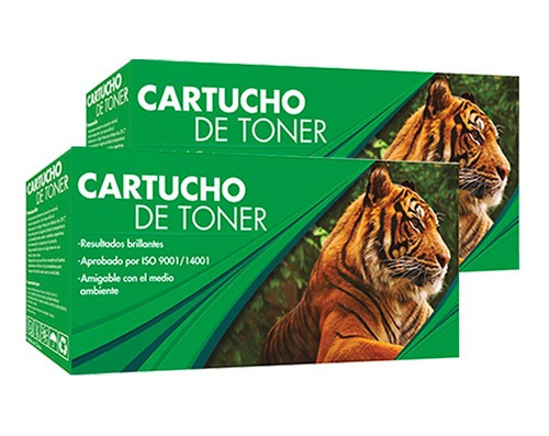 Pack 2 Toner Compatible Con Cf410a (410a) Generico Negro