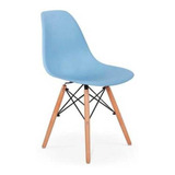 Cadeira De Jantar Decorshop Charles Eames Dkr Eiffel, Estrutura De Cor  Azul, 1 Unidade