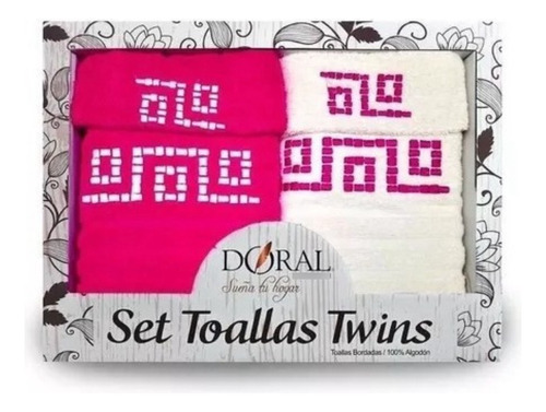 Set Toalla Twins 4 Piezas