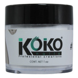 Polvo Acrílico Básico Para Uñas. 1oz Elige Color. Koko Nails Color Blanco