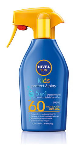 Nivea Protector Solar Protect & Play Kids Trigger Spray Fps 