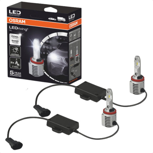 Kit Com 2 Lâmpadas Led H11 12/24v 14w 6000k Cool White