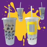 Vaso Friends - I´ll Be There For You Grande C/ Tapa Y Popote