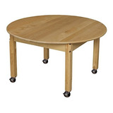 Wood Designs Wd83616c6 - Mobile 36  Round Hardwood Table Wit