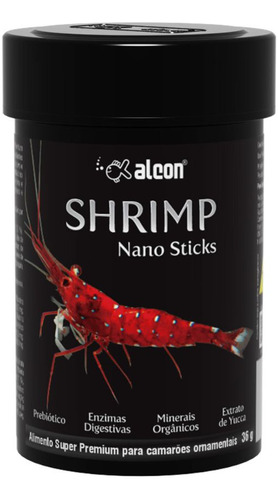 Ração Para Camarão Alcon Shrimp Nano Sticks 36g