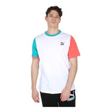 Remera Puma Classics Block En Blanco