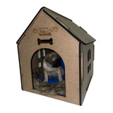 Casa Para Mascota Personalizada De Madera Casa Para Perro M