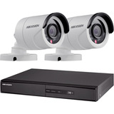 Kit Seguridad Hikvision Dvr 4 + 2 Camaras Exterior