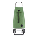 Carro De Compra Changuito Rolser 4 Ruedas Plegable Tweed Color Verde