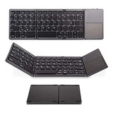 Teclado Portátil Inalámbrico  Plegable Con Panel Tác...