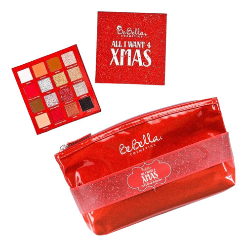 Set De 12 Brochas Y Paleta De Sombras All I Want 4 Xmas 