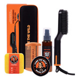 Kit De Alisador De Barba De Alta Calidad Tame The Wild - Cep